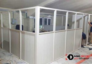 پارتیشن اداری ملامینه تک جداره-پارتیشن تک جداره ام دی اف